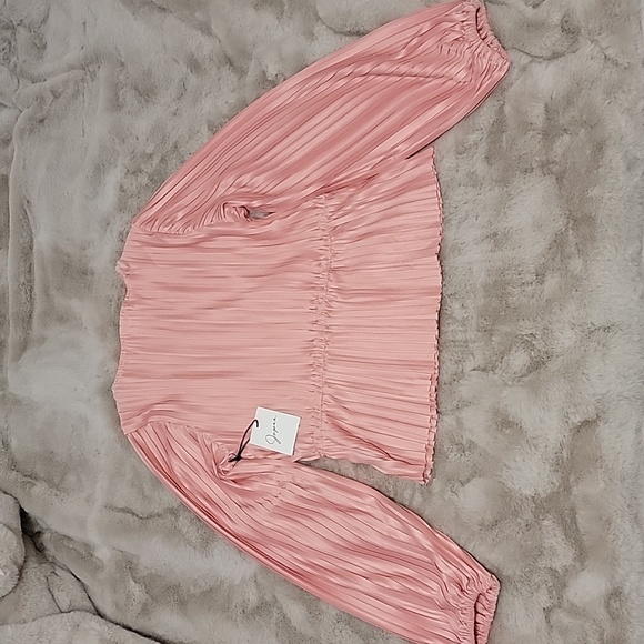 NWT Japan Pink Pleated Blouse - Picture 3 of 5